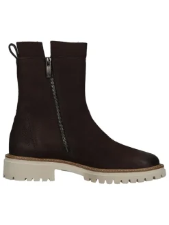 Leder-Stiefeletten in Braun><noscript><img width=