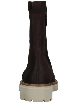Leder-Stiefeletten in Braun><noscript><img width=