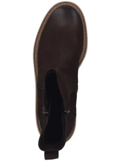 Leder-Stiefeletten in Braun><noscript><img width=