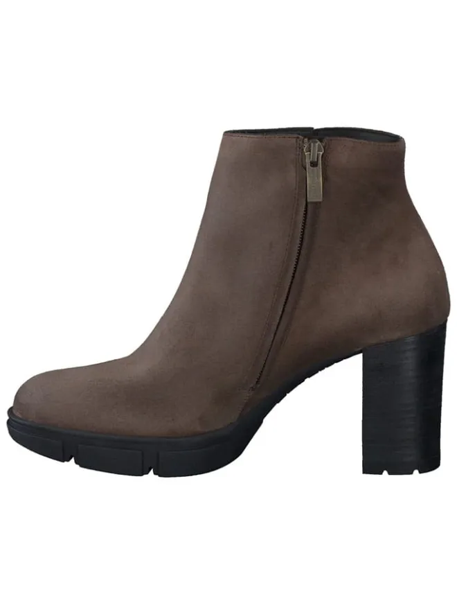 Leder-Stiefeletten in Braun>Paul Green Best