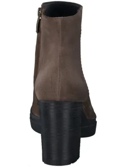 Leder-Stiefeletten in Braun><noscript><img width=