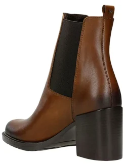 Wojas Stiefeletten^Leder-Stiefeletten in Braun