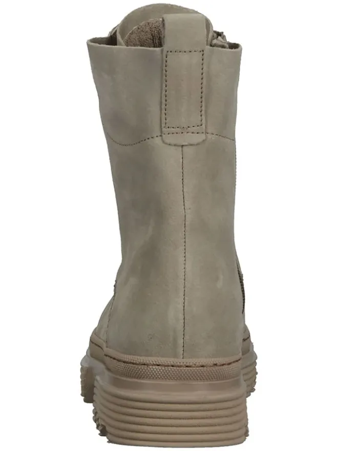 Leder-Stiefeletten in Grau>Gabor