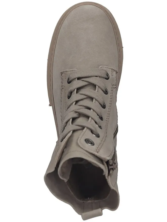 Leder-Stiefeletten in Grau>Gabor