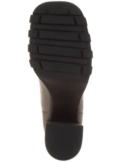 Leder-Stiefeletten in Hellbraun><noscript><img width=