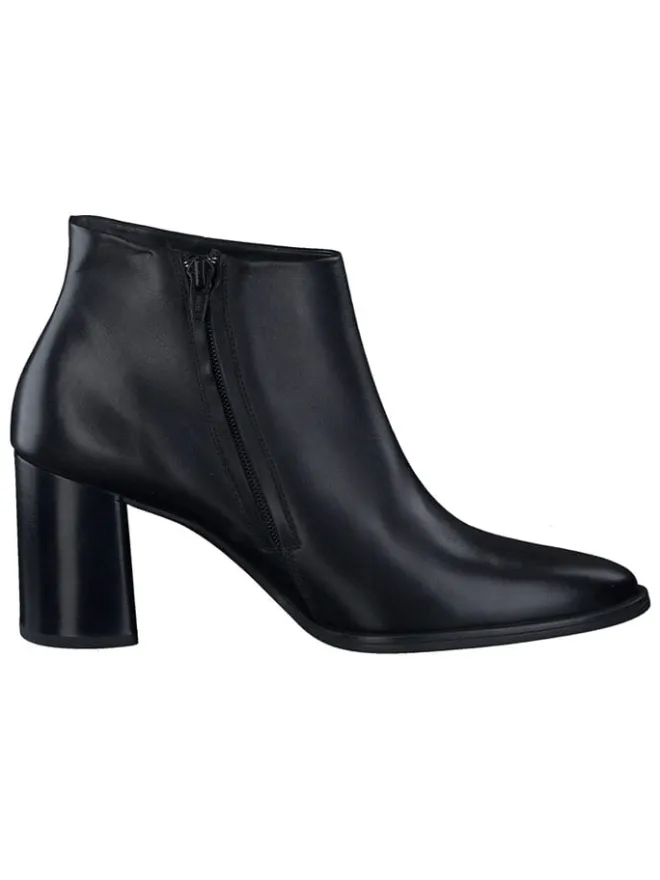Paul Green Stiefel & Boots^Leder-Stiefeletten in Schwarz