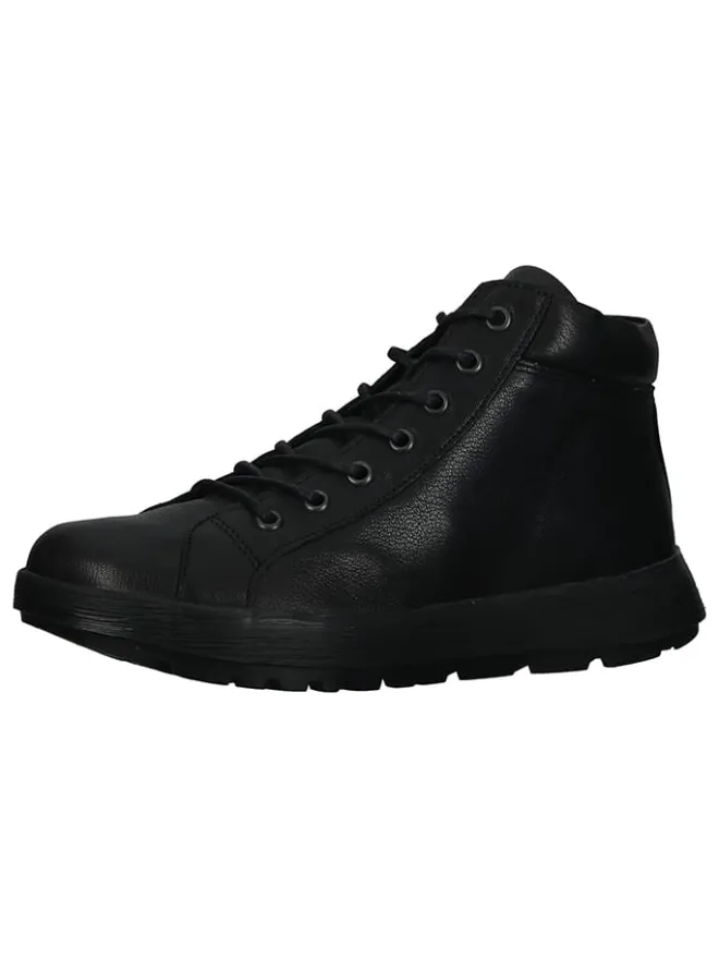 Think! Stiefeletten^Leder-Stiefeletten in Schwarz