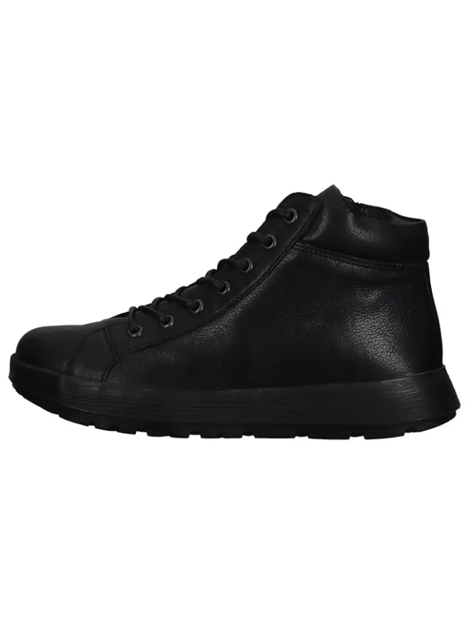Think! Stiefeletten^Leder-Stiefeletten in Schwarz