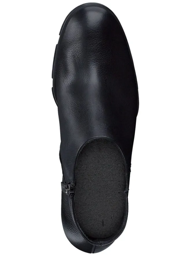 Leder-Stiefeletten in Schwarz>Paul Green Outlet