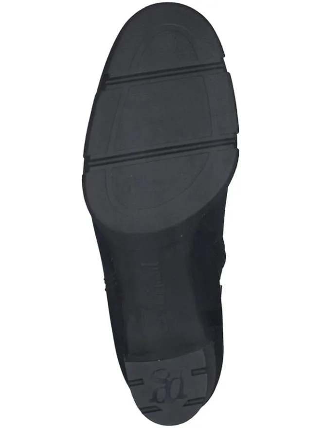 Leder-Stiefeletten in Schwarz>Paul Green Outlet