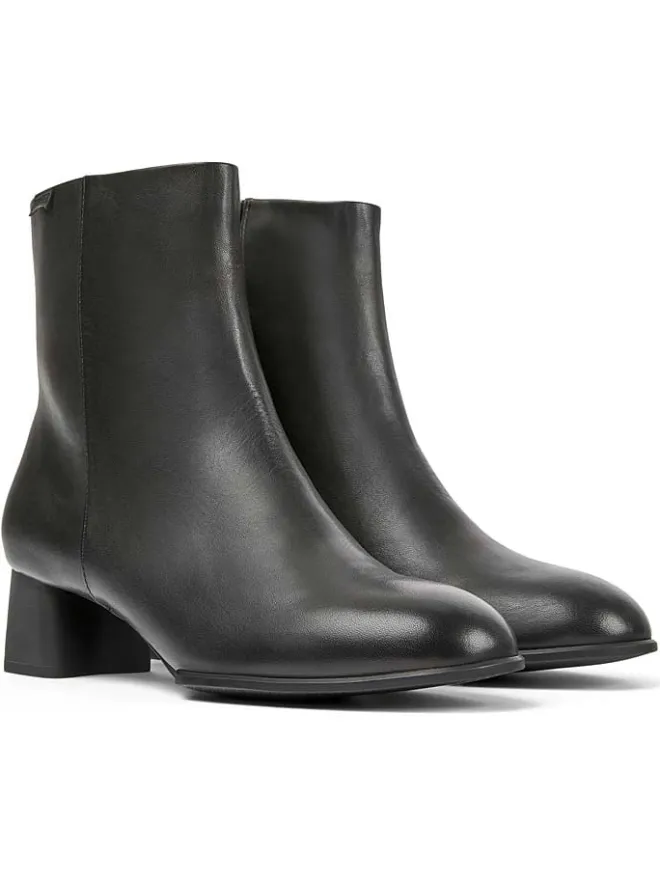 Leder-Stiefeletten in Schwarz>Camper Sale