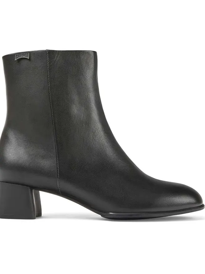 Leder-Stiefeletten in Schwarz>Camper Sale