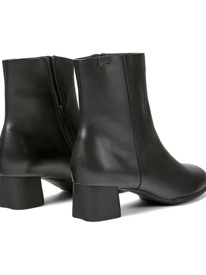 Leder-Stiefeletten in Schwarz>Camper Sale