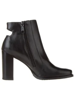 Leder-Stiefeletten in Schwarz>Calvin Klein