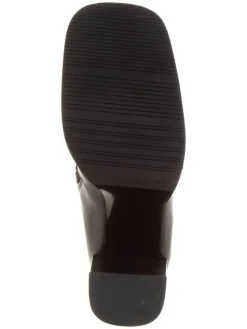 Leder-Stiefeletten in Schwarz><noscript><img width=