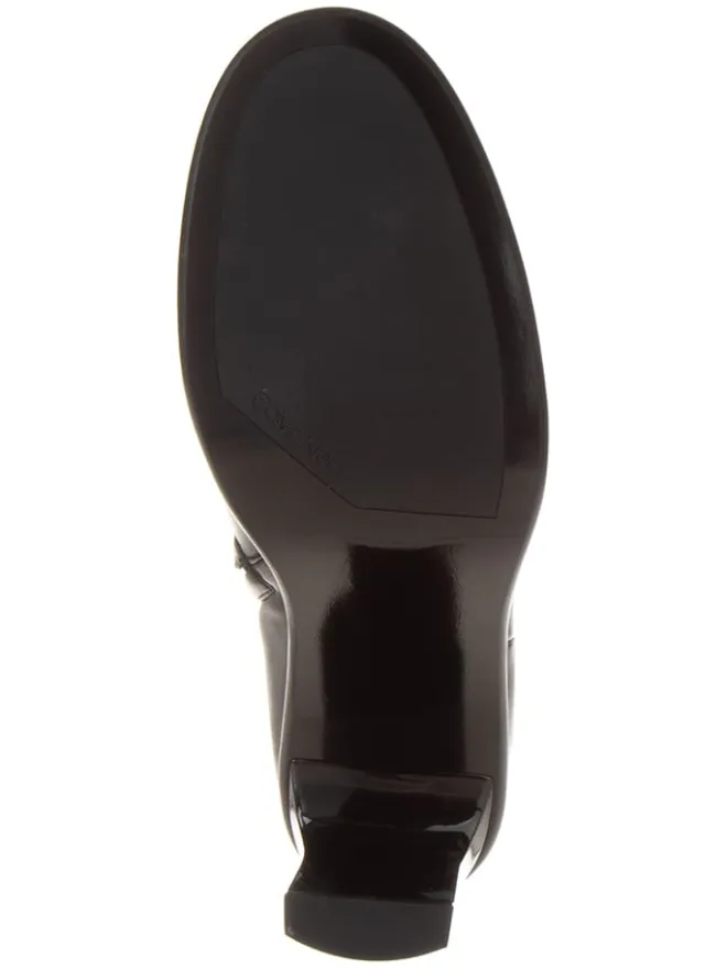 Leder-Stiefeletten in Schwarz>Calvin Klein Hot