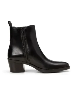 Marc O'Polo Shoes Stiefeletten^Leder-Stiefeletten in Schwarz