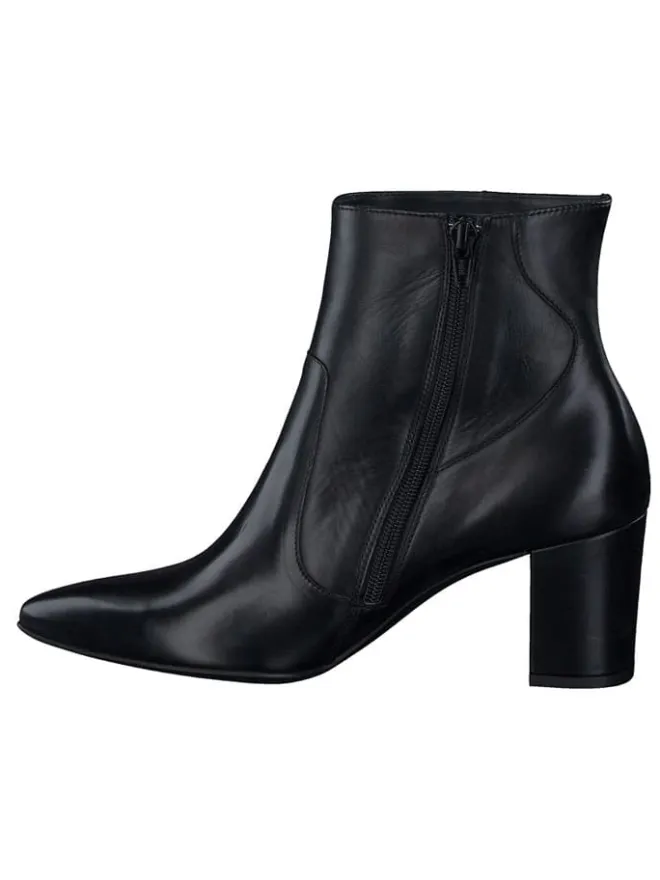 Paul Green Stiefeletten^Leder-Stiefeletten in Schwarz