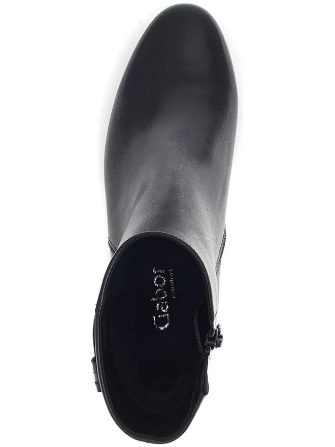 Leder-Stiefeletten in Schwarz>Gabor Online