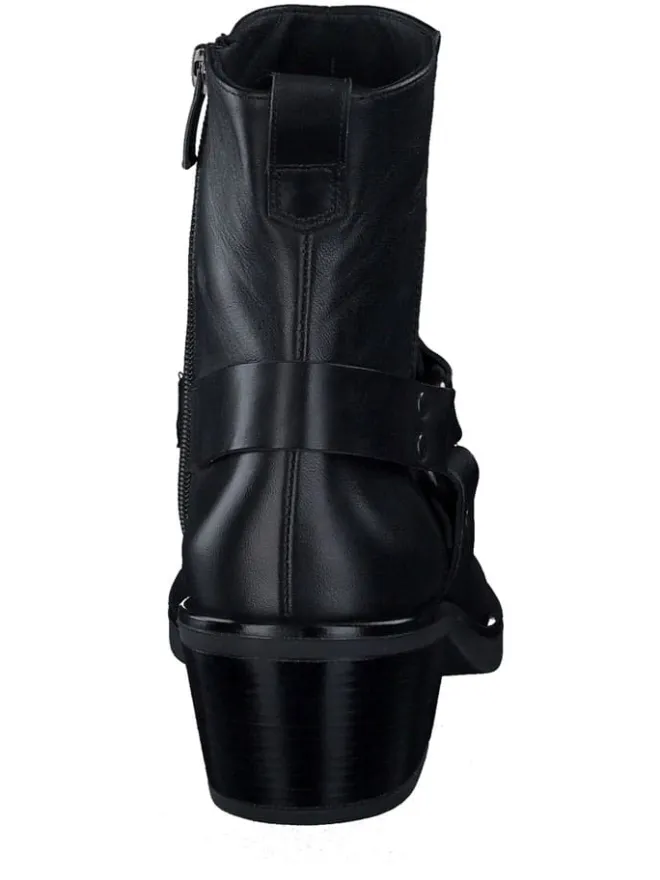 Leder-Stiefeletten in Schwarz>Paul Green Hot