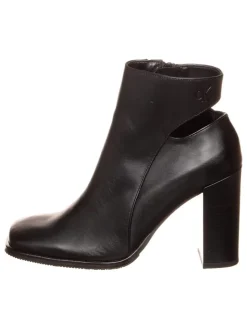 Leder-Stiefeletten in Schwarz>Calvin Klein Outlet