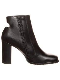Leder-Stiefeletten in Schwarz>Calvin Klein Outlet