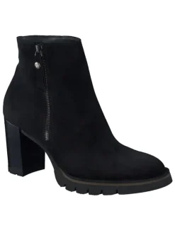 Leder-Stiefeletten in Schwarz>Paul Green Online
