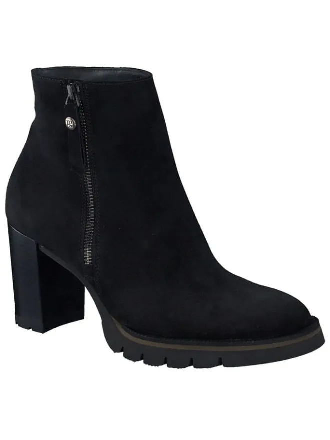 Leder-Stiefeletten in Schwarz>Paul Green Online