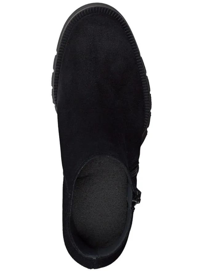 Leder-Stiefeletten in Schwarz>Paul Green Online