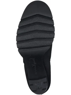 Leder-Stiefeletten in Schwarz><noscript><img width=