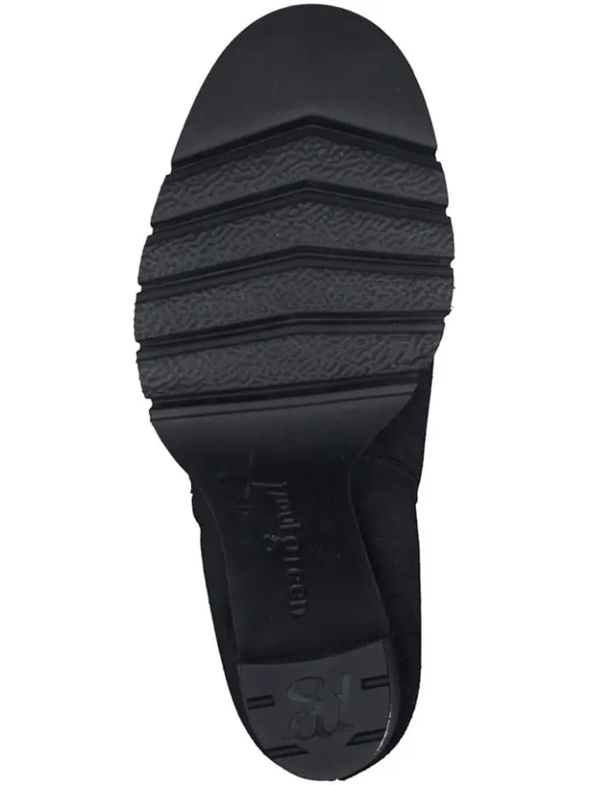 Leder-Stiefeletten in Schwarz>Paul Green Online