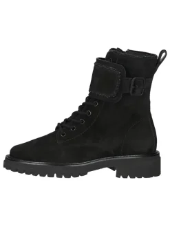 Leder-Stiefeletten in Schwarz>Paul Green Outlet