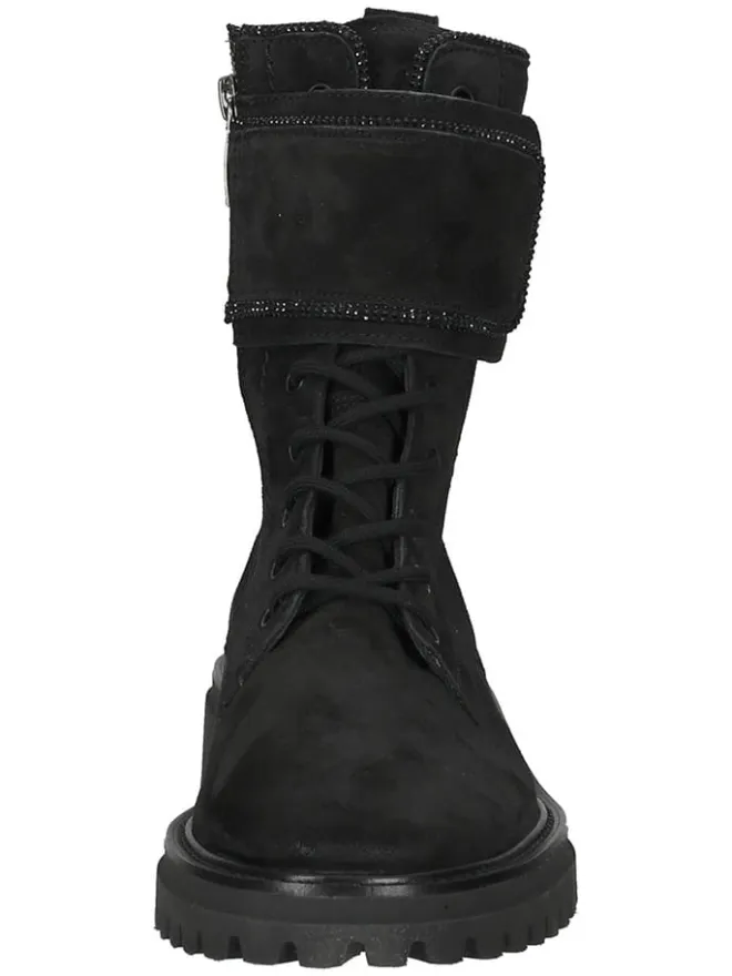 Leder-Stiefeletten in Schwarz>Paul Green Outlet