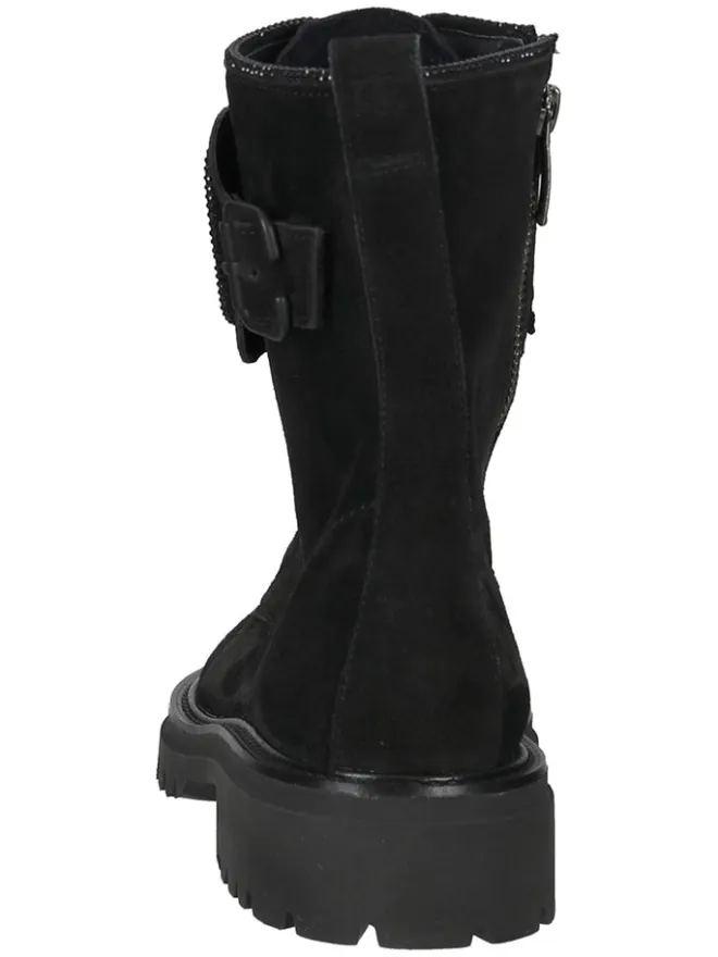 Leder-Stiefeletten in Schwarz>Paul Green Outlet