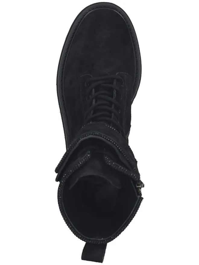Leder-Stiefeletten in Schwarz>Paul Green Outlet