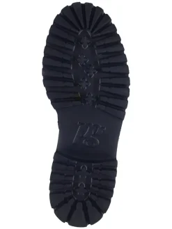 Leder-Stiefeletten in Schwarz><noscript><img width=
