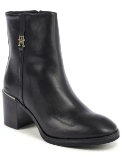 Tommy Hilfiger Shoes Stiefeletten^Leder-Stiefeletten in Schwarz