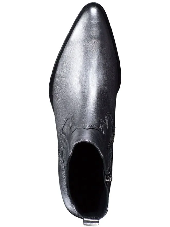 Leder-Stiefeletten in Silber>Paul Green Outlet