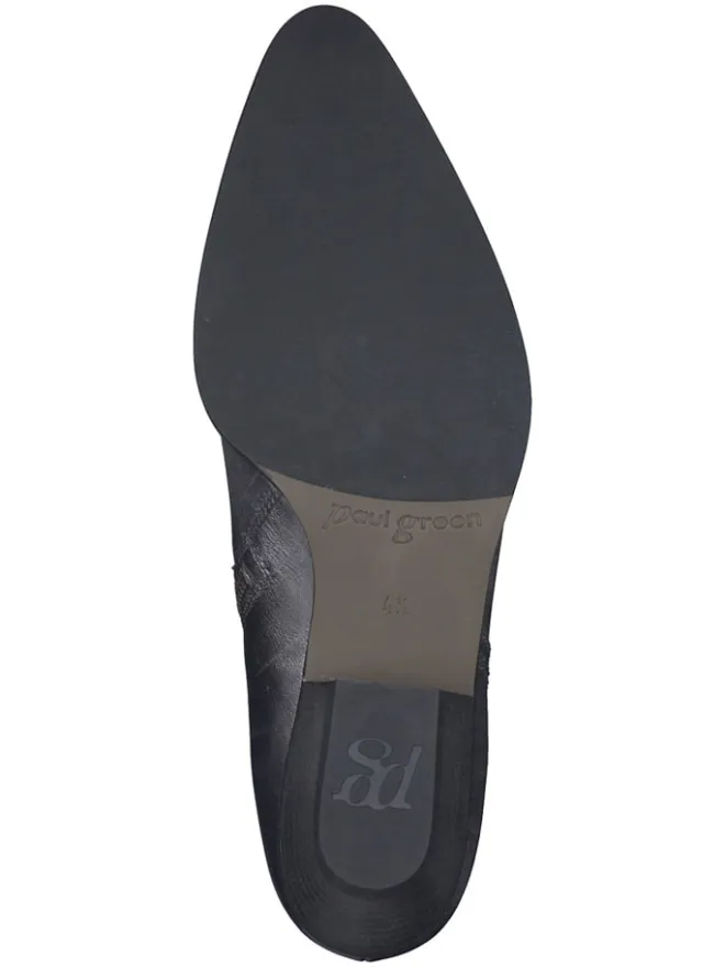 Leder-Stiefeletten in Silber>Paul Green Outlet