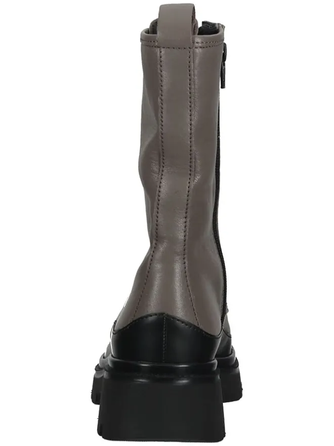 Gabor Stiefeletten^Leder-Stiefeletten in Taupe/ Schwarz