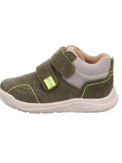 superfit Stiefel & Boots^Leder-Stiefeletten "Whaley" in Khaki/ Grau