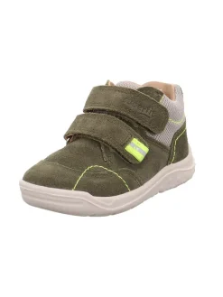 superfit Stiefel & Boots^Leder-Stiefeletten "Whaley" in Khaki/ Grau