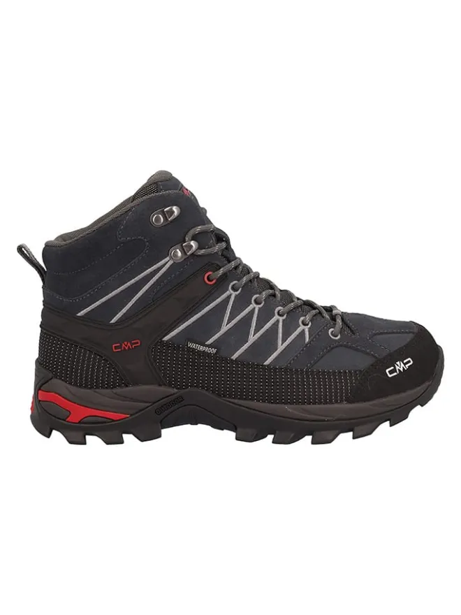 Leder-Trekingschuhe "Rigel" in Schwarz/ Dunkelblau>cmp Hot