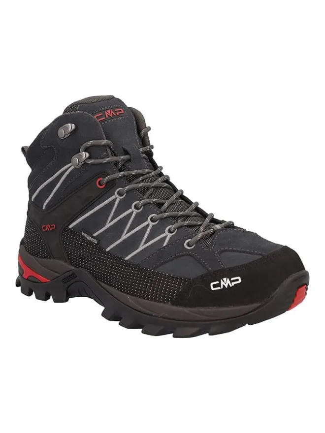 Leder-Trekingschuhe "Rigel" in Schwarz/ Dunkelblau>cmp Hot