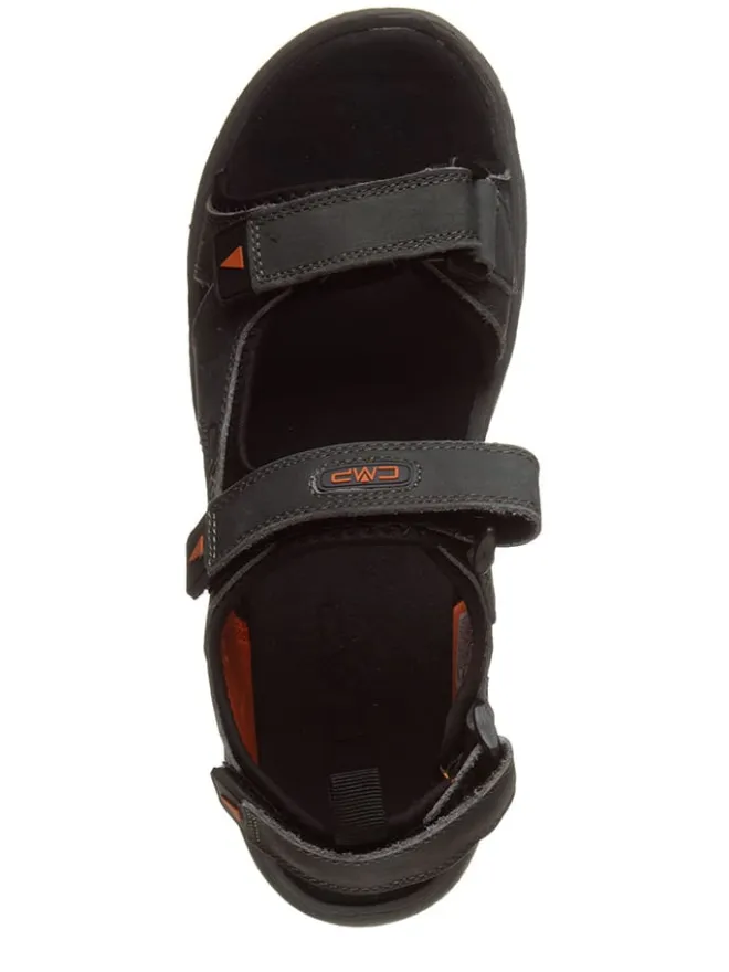 Leder-Trekkingsandalen "Almaak" in Dunkelgrau>cmp