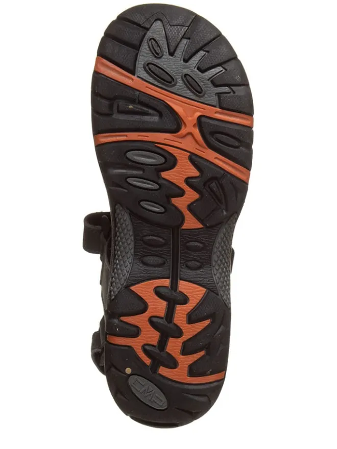 Leder-Trekkingsandalen "Almaak" in Dunkelgrau>cmp