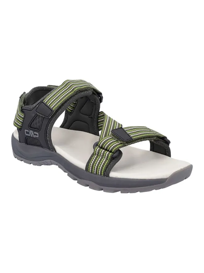 cmp Outdoorschuhe^Leder-Trekkingsandalen "Khalys" in Grau/ Grün