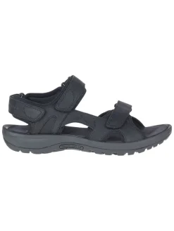 Merrell Outdoorschuhe^Leder-Trekkingsandalen "Sandspur 2" in Schwarz
