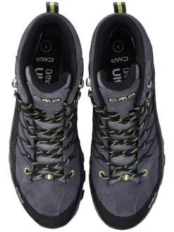 Leder-Trekkingsboots in Grau><noscript><img width=