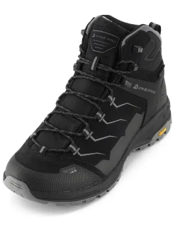 Leder-Trekkingschuhe "Crede" in Schwarz>Alpine Pro Online